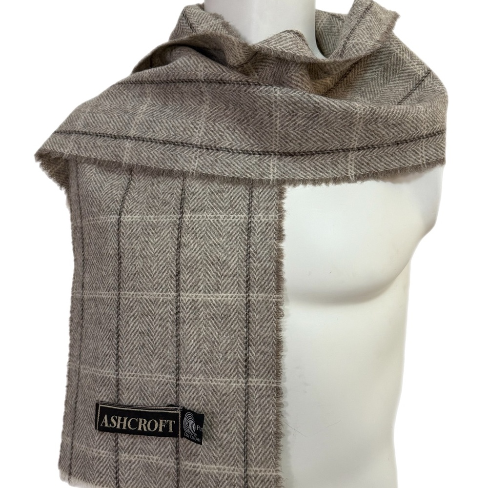 Vintage Ashcroft Tweed Wool Scarf - 🇳🇿 Made in New Zealand 🇳🇿